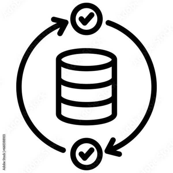 Fototapeta Continuation Outline Icon