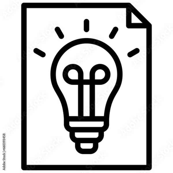 Fototapeta Content Idea Outline Icon