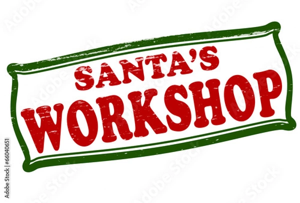 Fototapeta Santa workshop