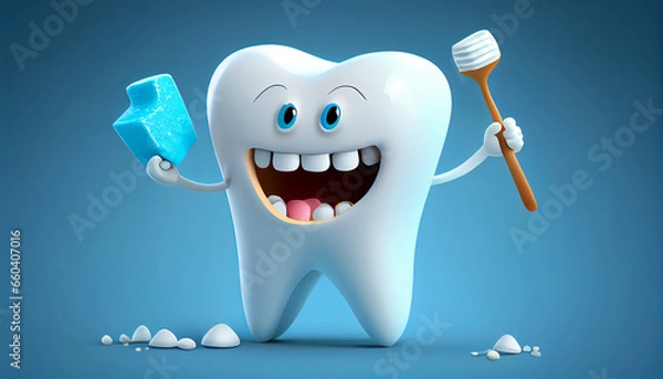 Obraz Tooth character