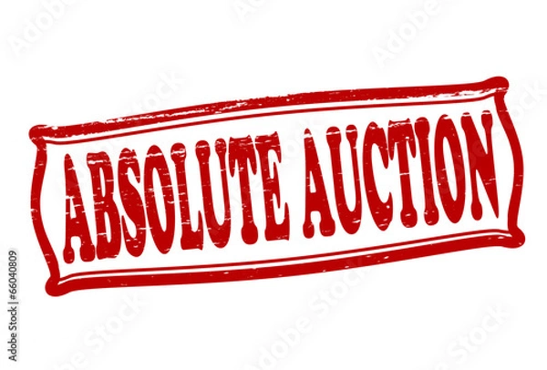Fototapeta Absolute auction