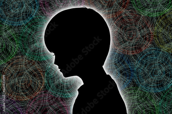 Obraz ストレスを感じている男の子