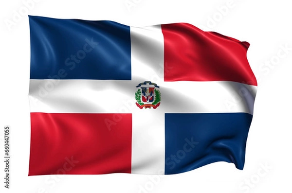 Obraz  Dominican Republic Flag on transparent background