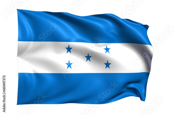 Fototapeta  Honduras  Flag on transparent background