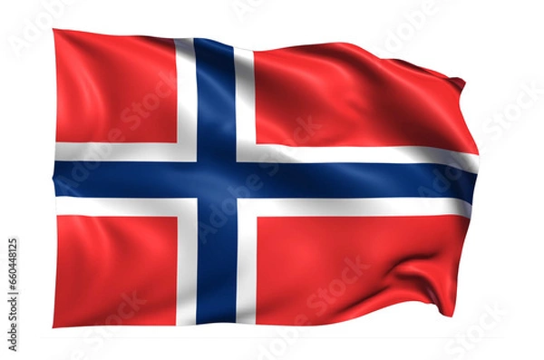 Obraz  Norway Flag on transparent background