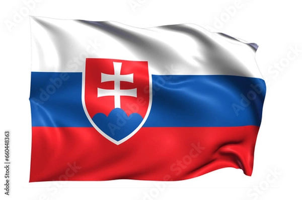 Obraz  Slovakia Flag on transparent background