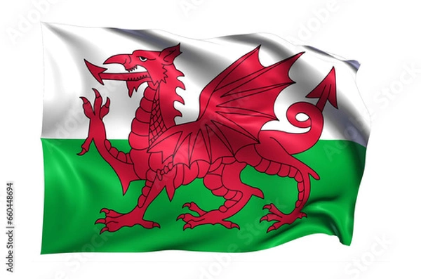 Obraz Wales Flag on transparent background