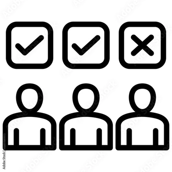 Obraz Recruitment Outline Icon