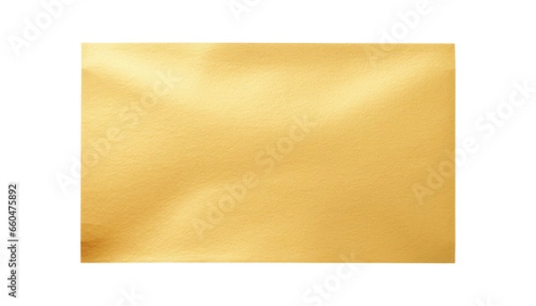 Obraz gold paper isolated on transparent background cutout