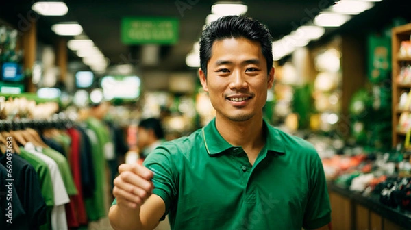 Obraz person standing in store