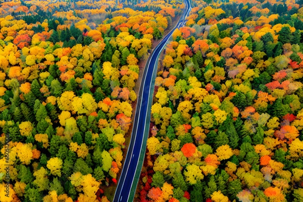 Obraz beautiful forest road