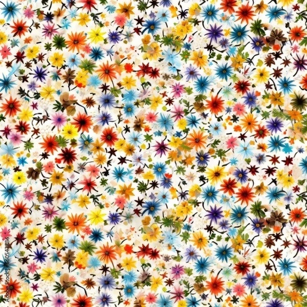 Obraz colorful floral pattern background