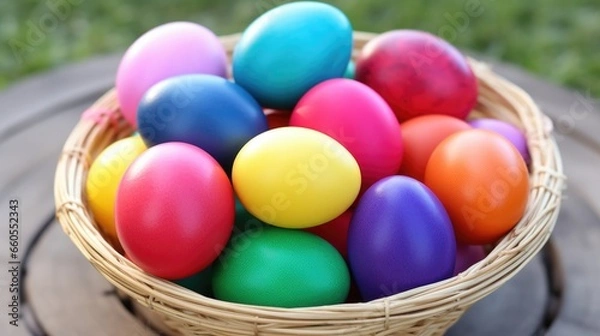 Fototapeta Easter eggs background concept