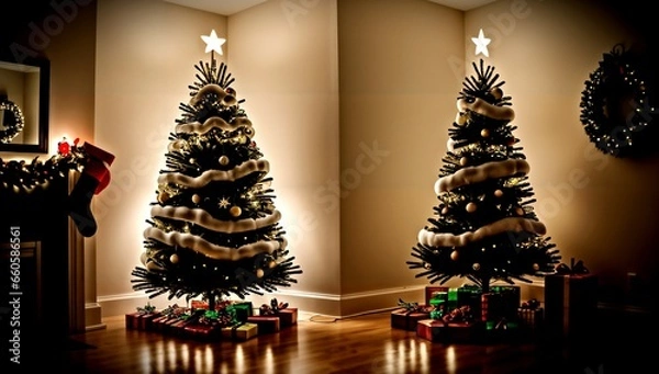 Obraz (4K) A christmas tree AI