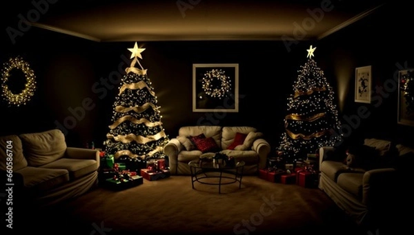 Obraz (4K) A christmas tree AI