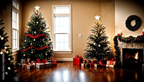 Obraz (4K) A christmas tree AI