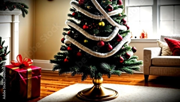 Obraz (4K) A christmas tree AI