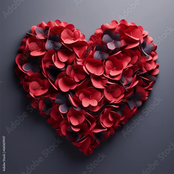 Fototapeta Abstract big valentine's day heart