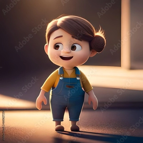 Obraz little boy playing 