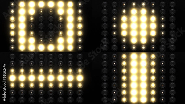 Fototapeta Realistic Flood Lights