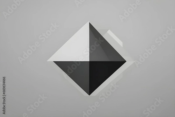 Fototapeta Monochrome Harmony Minimalist Geometry - Generative AI Edition




