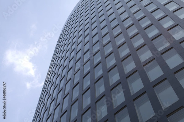 Obraz Scheiben an einer repräsentativen Fassade eines Geschäftshauses