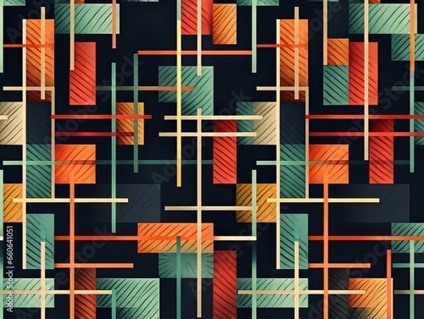 Obraz geometric pattern in colors