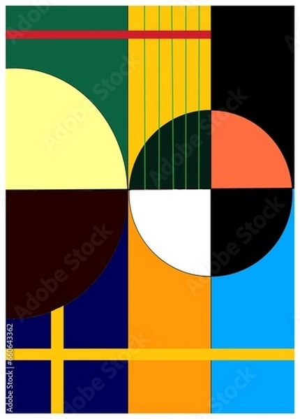 Obraz Geometrical configuration for wall decoration