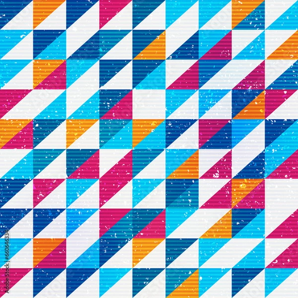 Fototapeta bright triangle seamless pattern