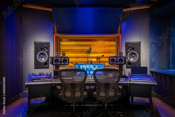 Obraz Interior of a modern recording studio