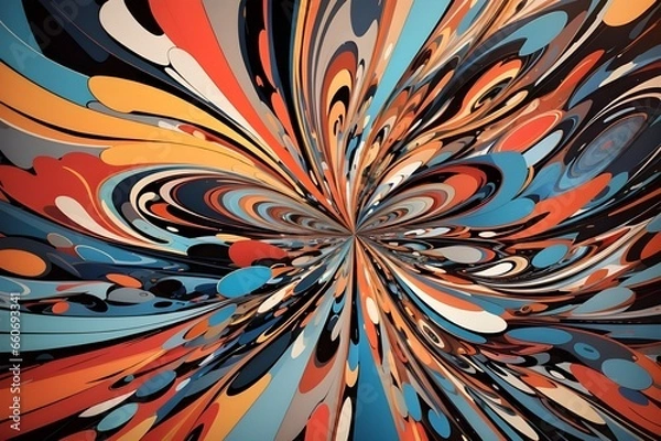 Fototapeta Chaos Unleashed A Digital Odyssey - Generative AI Edition




