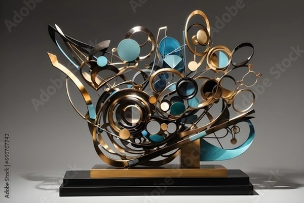 Fototapeta Eccentric Assemblage A Journey in Materials - Generative AI Edition




