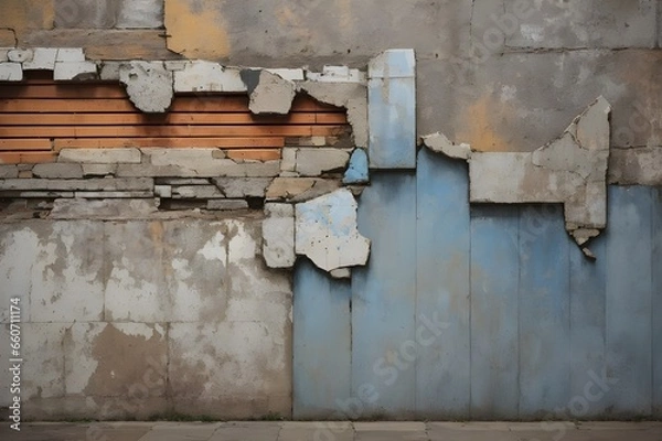 Fototapeta Decaying Elegance A Textural Journey - Generative AI Edition




