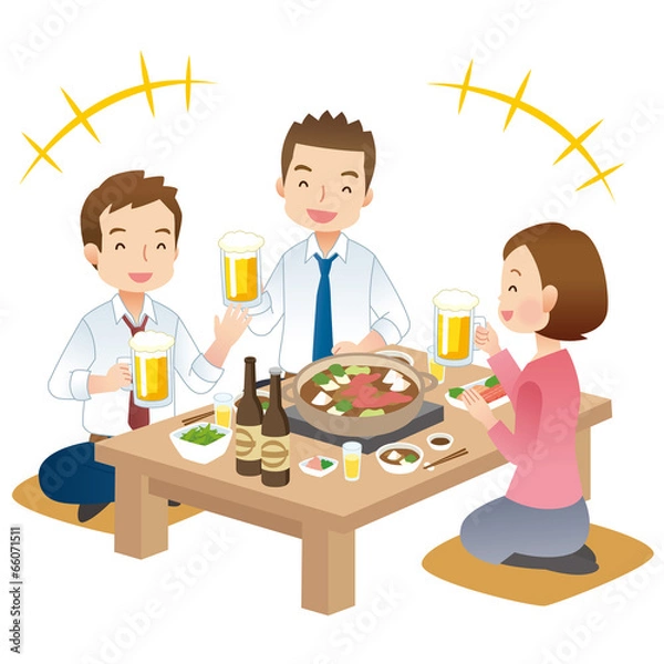 Fototapeta 仕事仲間と飲み会