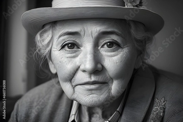 Fototapeta Time's Echoes Celebrating the Wisdom of Years - Generative AI Edition





