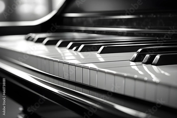 Fototapeta Harmony in Monochrome A Symphony of Elegance - Generative AI Edition




