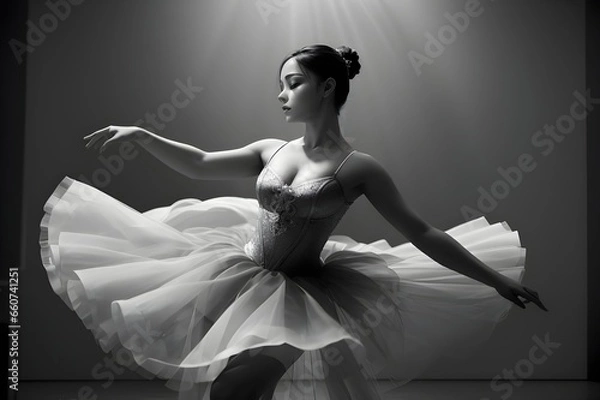 Fototapeta Eternal Grace Elegance in Motion - Generative AI Edition




