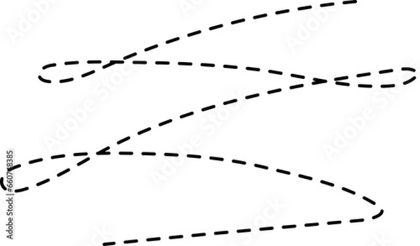 Fototapeta Dash line