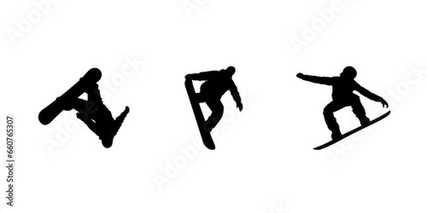 Obraz Snowboard Trick Set 01