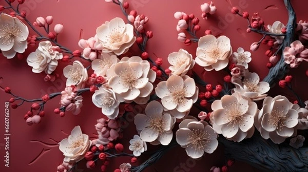 Fototapeta Floral Patterned Backdrop Patterned Blossoms Blossom,Desktop Wallpaper Backgrounds, Background Hd For Designer