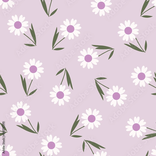 Fototapeta seamless small flower design pattern on background