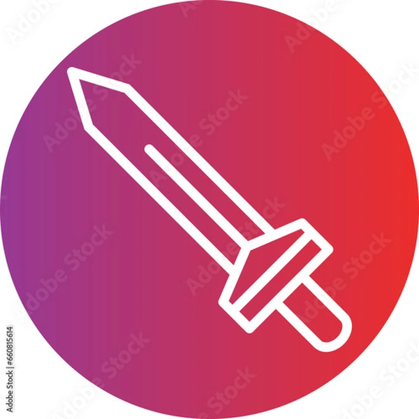 Fototapeta Vector Design Game Sword Icon Style