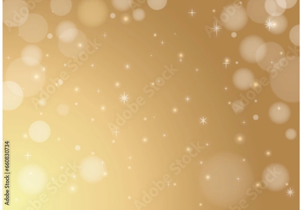 Fototapeta 北欧フレーム枠おしゃれクリスマス背景濃金