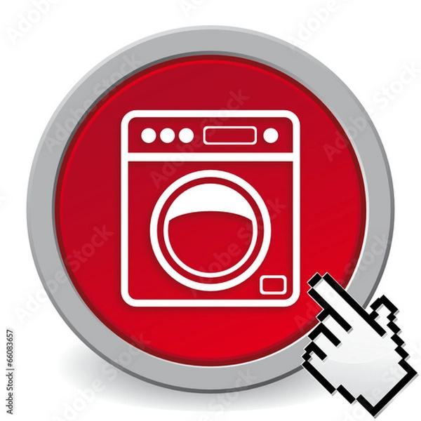 Fototapeta WASHING MACHINE ICON