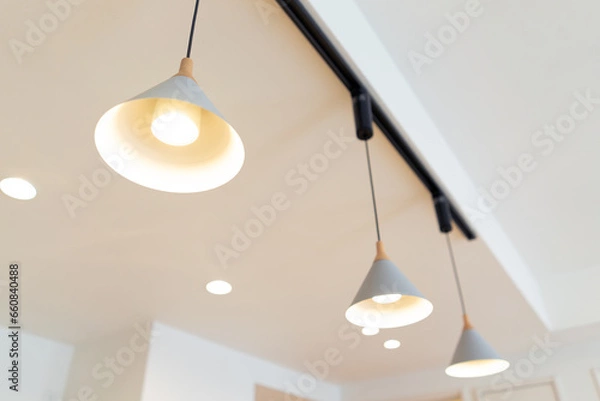 Fototapeta 新築住宅　キッチンの照明