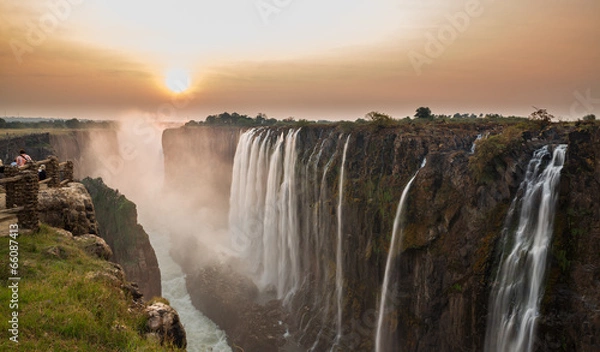 Obraz Victoria Falls Sunset