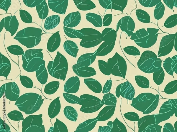Obraz seamless pattern with leaves