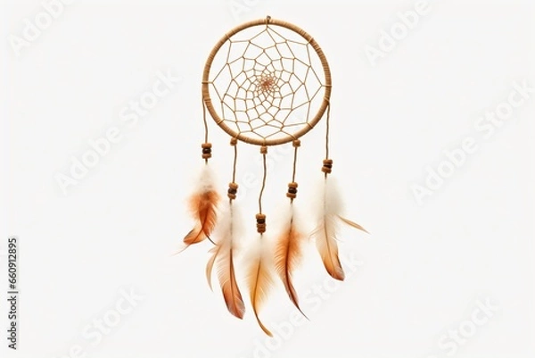 Obraz A dreamcatcher isolated on a white background