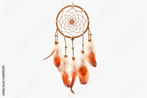 Obraz A dreamcatcher isolated on a white background
