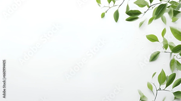 Fototapeta green leaves background | generative ai